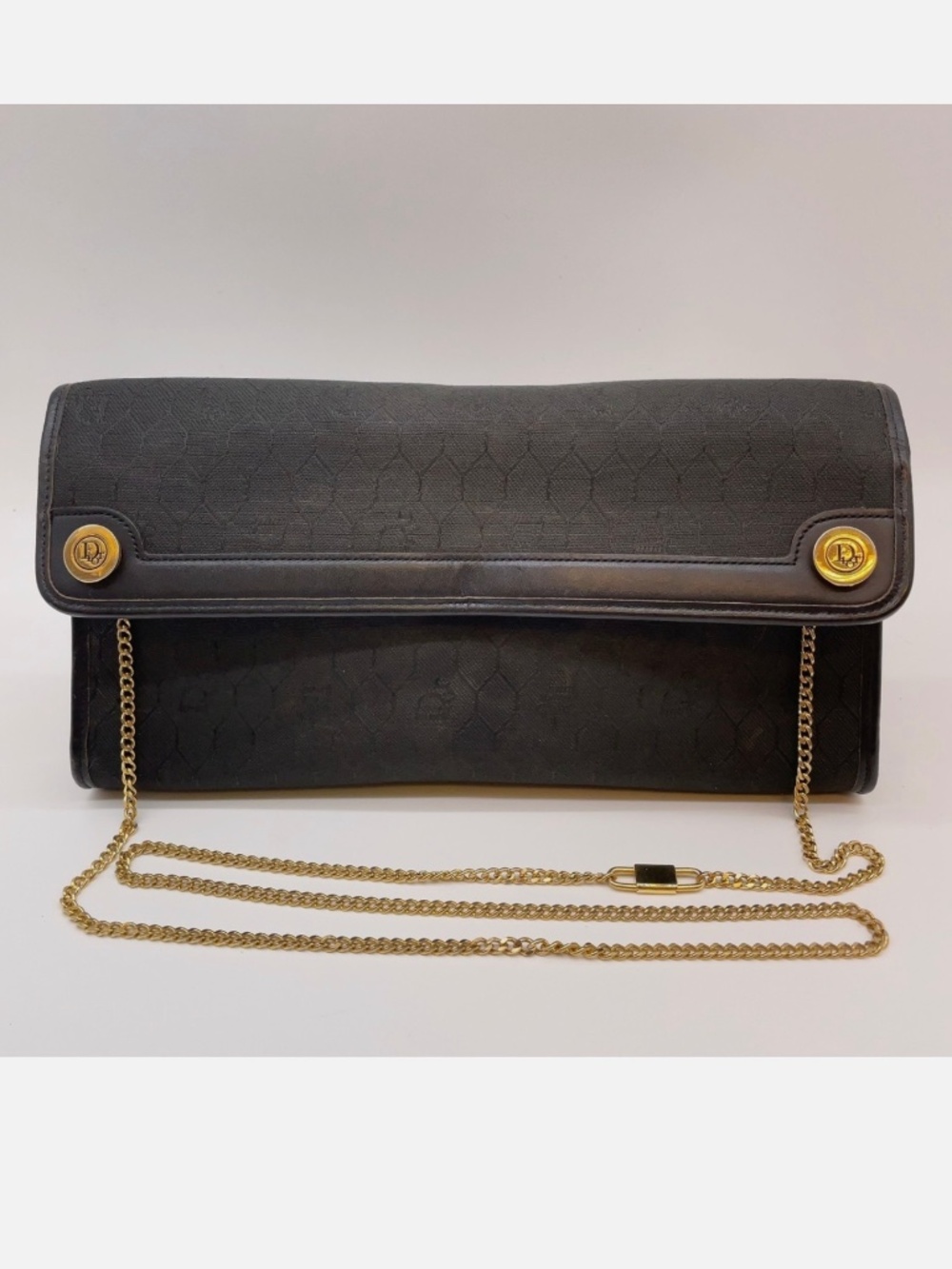 Authentic Christian Dior Vintage Trotter Monogram Chain Crossbody or Shoulder